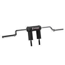 Titan Fitness Rackable Safety Squat Bar, Cambered Barbell with 5" Drop