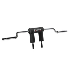 Titan Fitness Rackable Safety Squat Bar, Cambered Barbell with 5" Drop