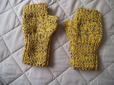 Hand Knit Fingerless Gloves