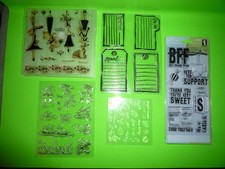 Polymer Clear STAMPS  Assorted Set #4 --- Assorted  Polymer Stamps