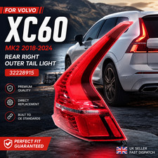 32228915 Rear Right Driver Side Outer Tail Light for Volvo XC60 Mk2 2018 to 2024