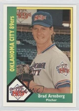 1990 CMC AAA Oklahoma City 89ers Green Back Brad Arnsberg #7