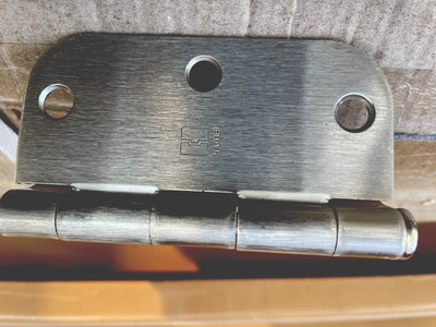 (9)Hager Hinges High-End Superior Quality and Durability Brushed Steel