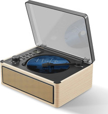 Portable CD Player with Speakers, Nostalgic Retro CD Player Boombox with Bluetoo