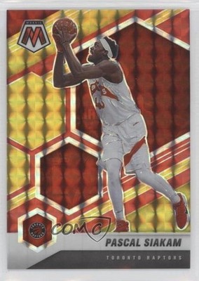 2020 Panini Mosaic Choice Fusion Red & Yellow Prizm 50/88 Pascal Siakam #70 hs9