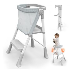 Toddler Step Stool Foldable, Kids Step Stools for Kitchen Counter, Foster Ind...