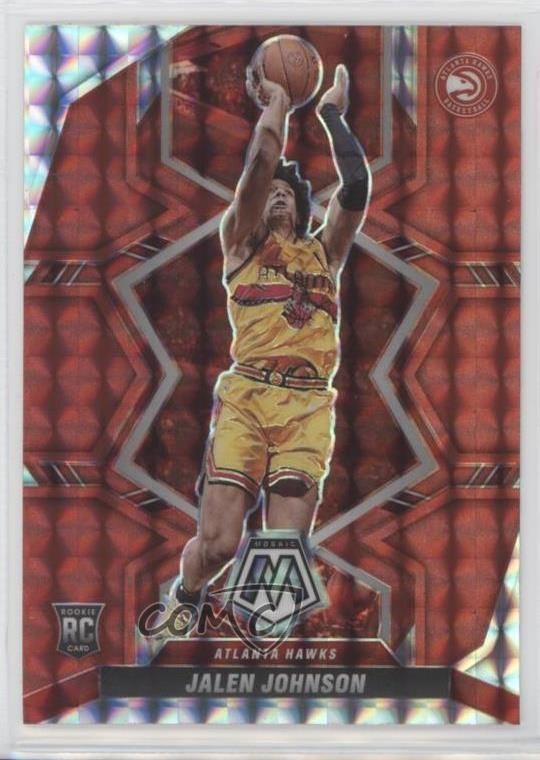 2021-22 Panini Mosaic Rookies Red Mosaic Prizm Jalen Johnson #228 11qd