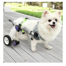 Adjustable Dog Wheelchair for Back Legs Mobility Support Lightweight Pet Small