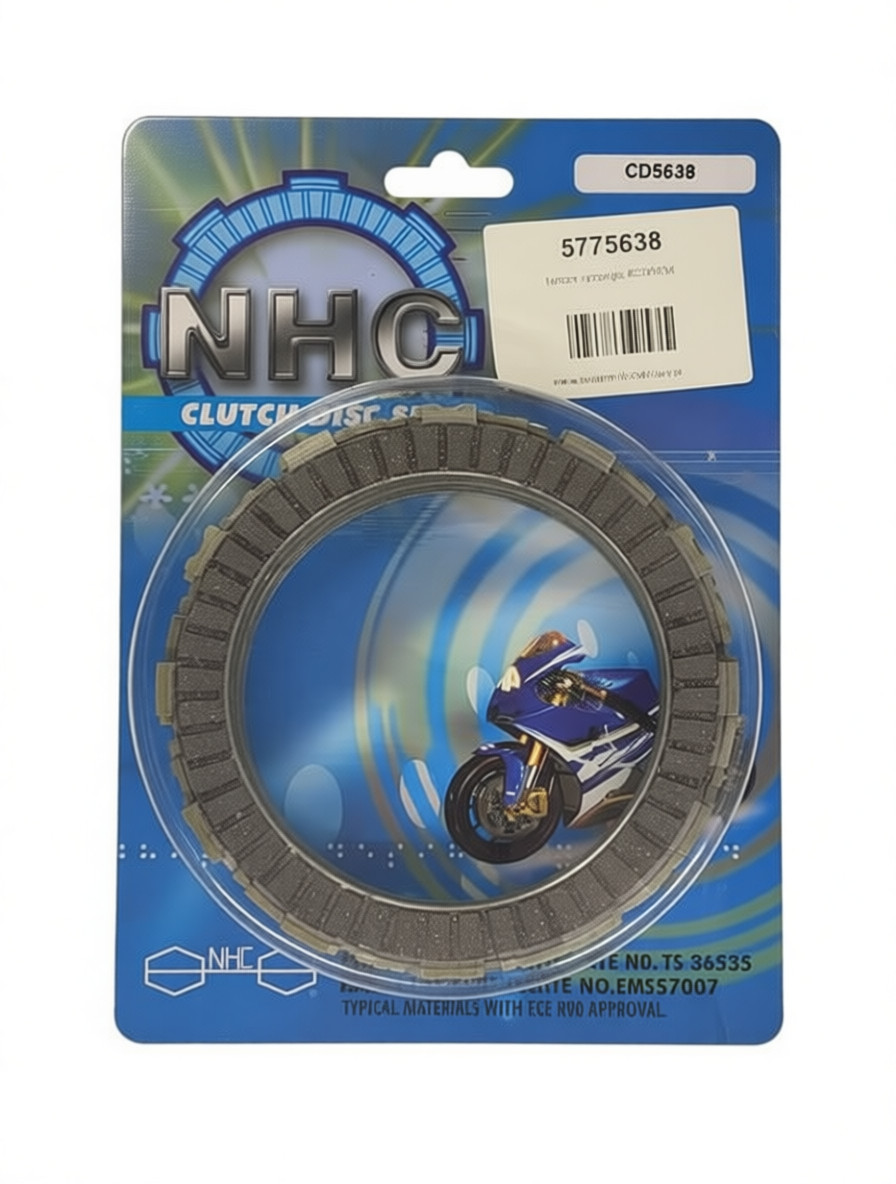 Disques d'embrayage NHC CD5640 pour réparer le patinage moteur sur KTM EXC-R 530 2008