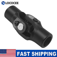 34 Round X 34 Round Powder Coated Universal Steering Shaft U Joint Coupler