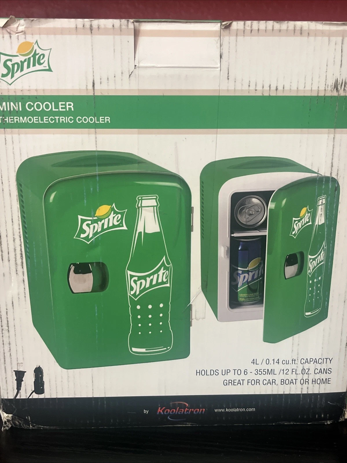 Sprite/Coca Cola 4L Portable Cooler/Warmer 12V AC/DC Mini Fridge
Opens in a new window or tab