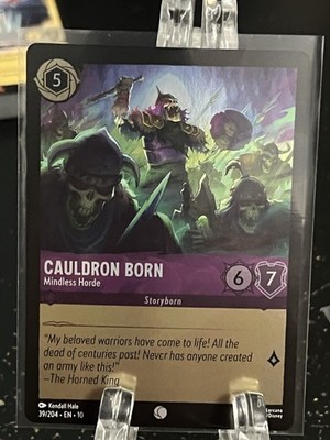 Cauldron Born  Mindless Horde  Disney Lorcana Whispers in the Well  COMMON FOIL