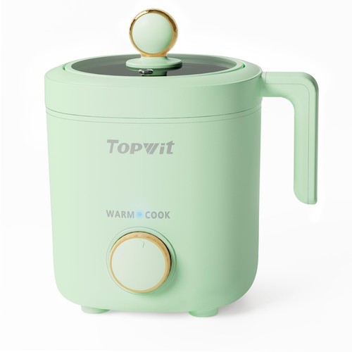 Cuociriso Piccolo, Mini Cuociriso 2 Tazze Non Cotto, 1.2L Macchina per Riso Portatile...