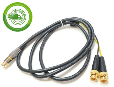 L-COM CCD244MB-5 - 5 Ft - S-Video Cable Male / Dual BNC Male - 75 Ohm - New