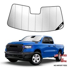 Windshield Sun Shade for Ram 1500 2019 2019-2026 10in Sensor Advanced Silver