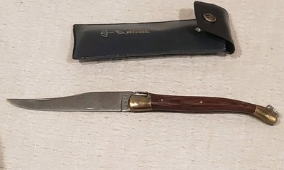 Vintage Laguiole Rossignol Pocket Knife and Case Made in France Model 89C8