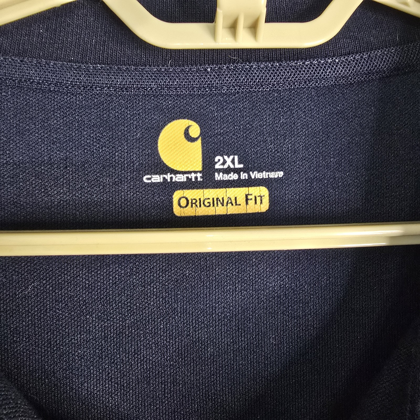 CARHARTT Mens 3XL Dark Blue Pocket  Logo T-shirt Everyday Work Casual thumbnail 3