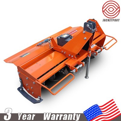 3 Point 42'' Rotary Tiller Attachment Fits Cat 1 Tractor PTO Driven Work 5'' Deep 