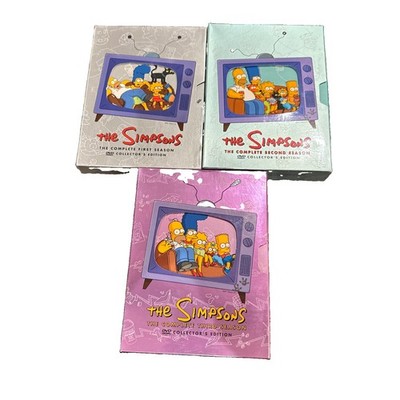 The Simpsons Complete 1st/2nd/3rd Seasons DVD Collector's Edition TV Series