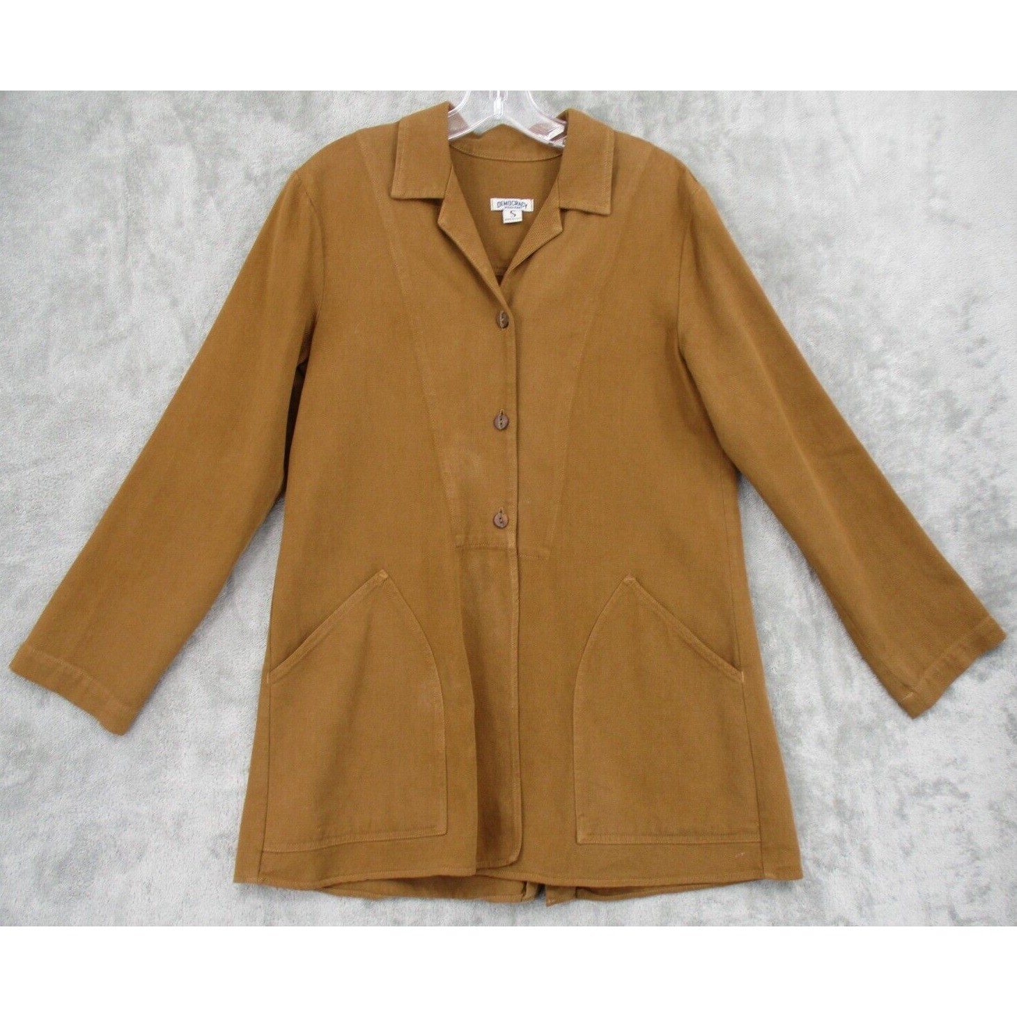 Democracy Jacket Womens Small Button Minimalist C… - image 1