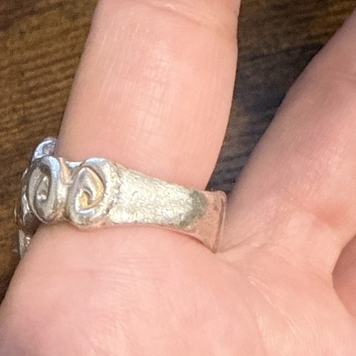 ANN KING GENUINE LEMON LIME QUARTZ STERLING & 18K RING IN A LUCKY SIZE 9 - Picture 7 of 12