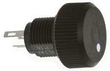 Vishay Potentiometer With Knob P16 Series 1MΩ ±20% 0.12W ±150ppm/°C Linear Panel