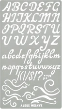 Aleks Melnyk No.34.2 Metal Wood Burning Alphabet and Number Stencil, Letter 