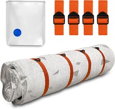 Mattress Vacuum Bag for Storage and Moving with Straps, Space Saving Design