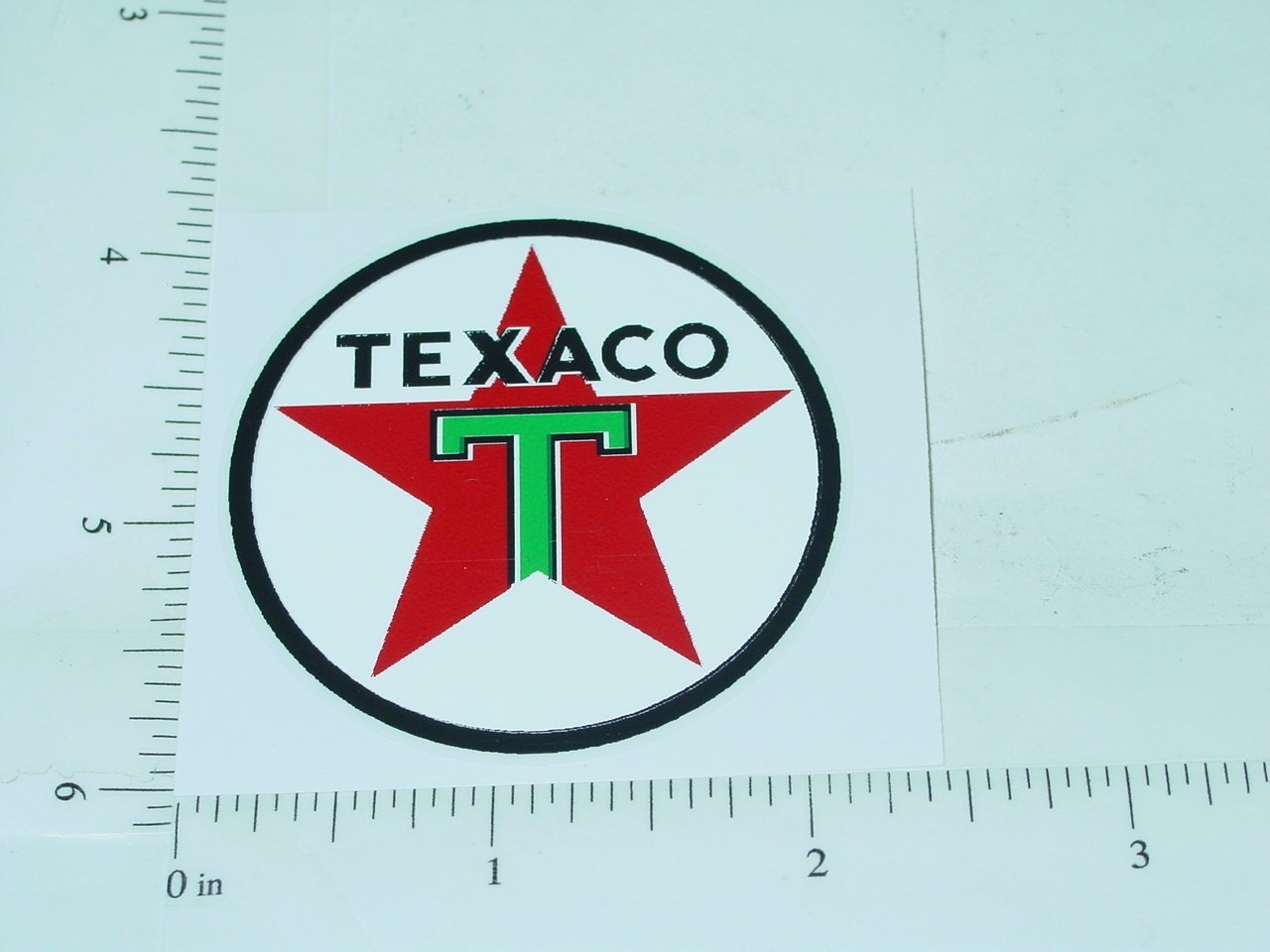 2" Texaco Gasoline Round Sticker A-020