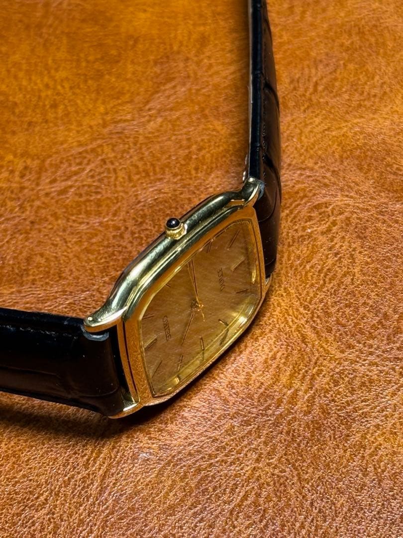 Seiko Dolce Rectangular 90s Gold Working Watch 28… - image 10