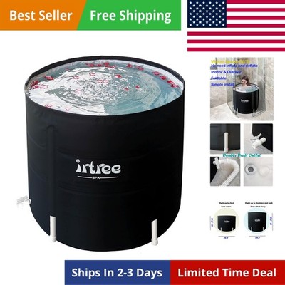 Portable Bathtub Adult Soaking Tub Folding Shower Cold Plunge Tub Cold Plunge...