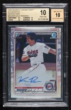 2020 Bowman Draft Chrome Picks Refractor Kala'i Rosario BGS 10 PRISTINE Auto 5k5