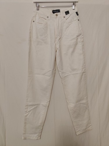 Vintage Versace Jeans Couture White Denim Italy 42 US 27/28
