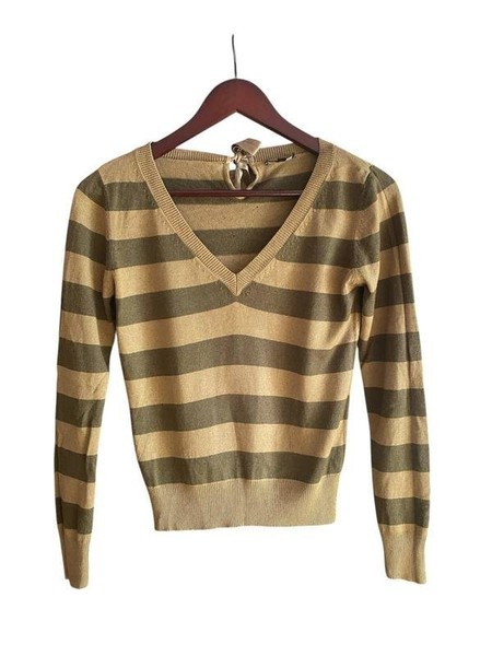 Women Massimo Dutti Sweater Beige Silk Wool 34 /