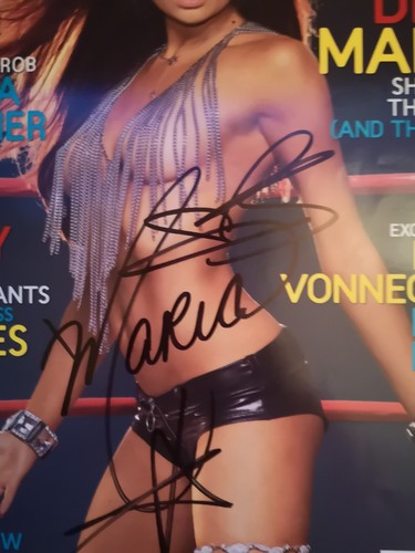 WWE Playboy Maria Kannellis mit Autogramm, Wrestling, Diva, WWF, WCW, McMahon - Bild 2 von 2