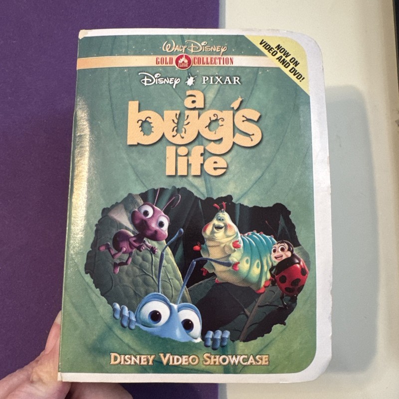 A Bugs Life McDonalds Walt Disney Gold Collection Happy Meal VHS Toy