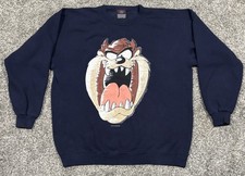 Vintage 90's Taz XL Looney Tunes Tasmanian Devil Crewneck Sweatshirt EUC