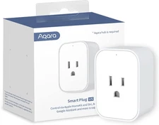 Aqara Smart Plug, Requires AQARA HUB, Zigbee, with Energy Monitoring, White 
