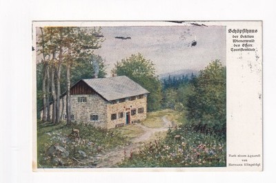 D1557) Postcard SCHÖPFL Schöpflhaus Wienerwald Klingsbögl 1923 Inauguration