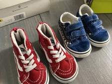Vans Shoes Old Skool Toddler Size 4.5 Lot of 2 Pairs High and Low Top