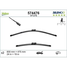 Wischblatt vorne Flachbalkenwischblatt mit Spoiler VALEO für u.a. VW JETTA