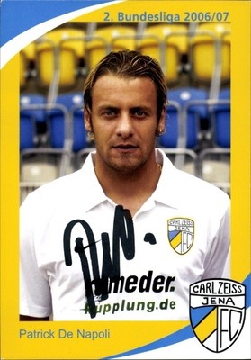 Autogrammkarte Fußballer Patrick De Napoli, FC Carl Zeiss Jena,... - 11374508
