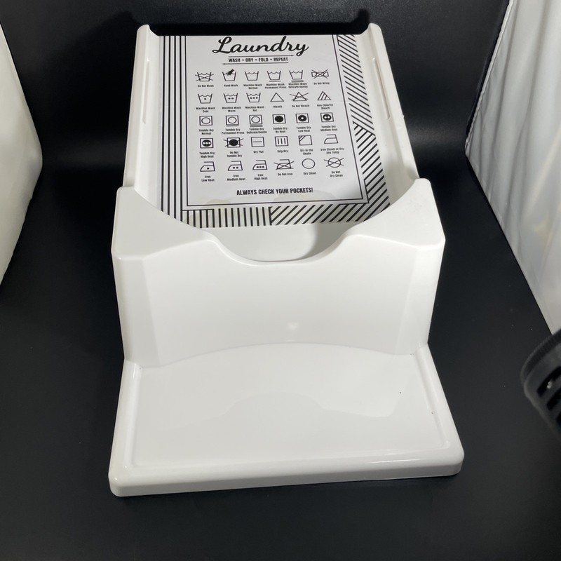 Laundry Code Display And  Detergent Holder Stand Organizer and Drip Tray