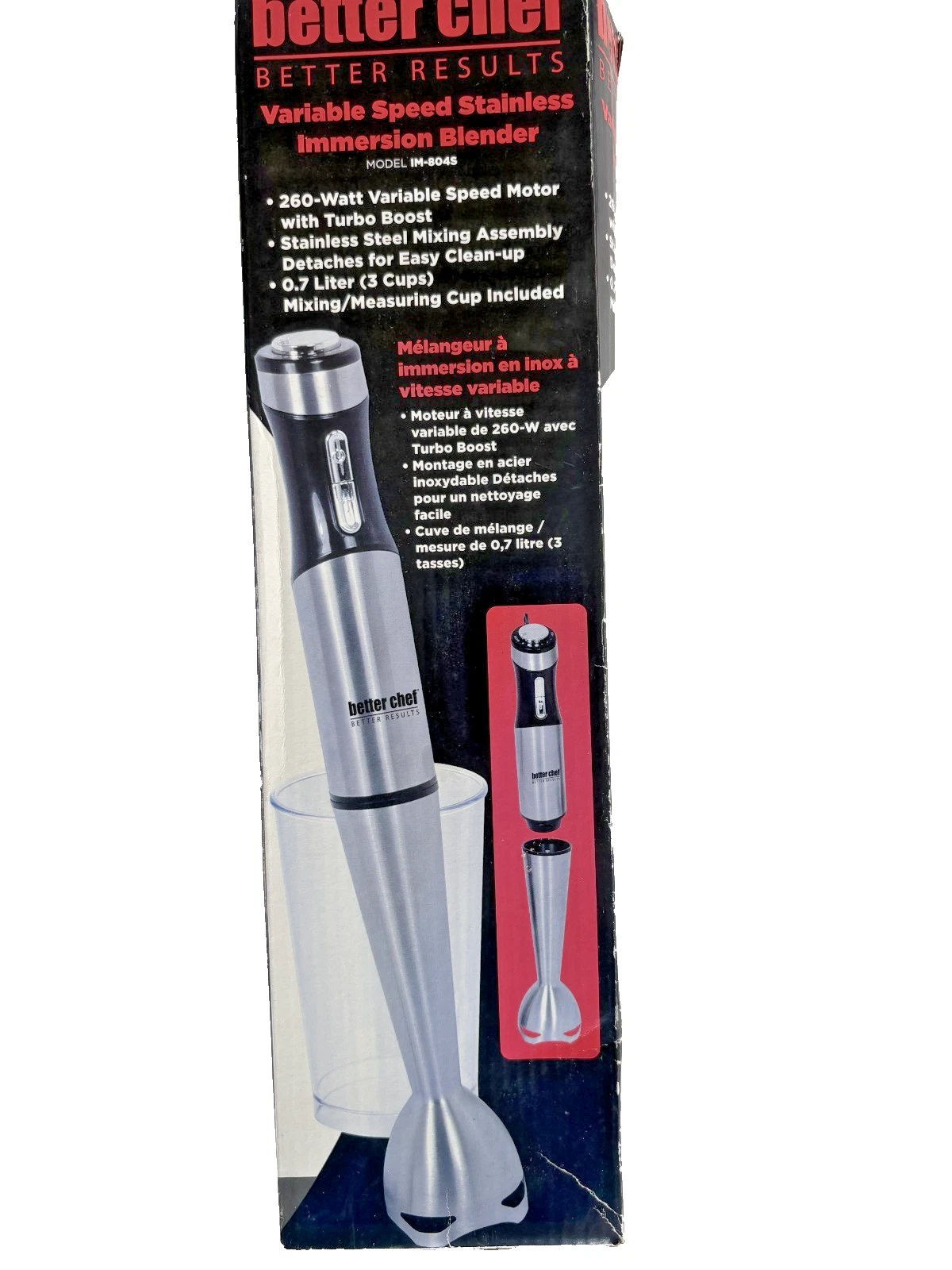 Better Chef 260W Variable Speed Stainless Steel Immersion Blender
Opens in a new window or tab