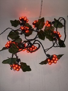 10 Grapes Clusters String Lights Red Purple 10 Feet Cluster Retro Kitchen Bar