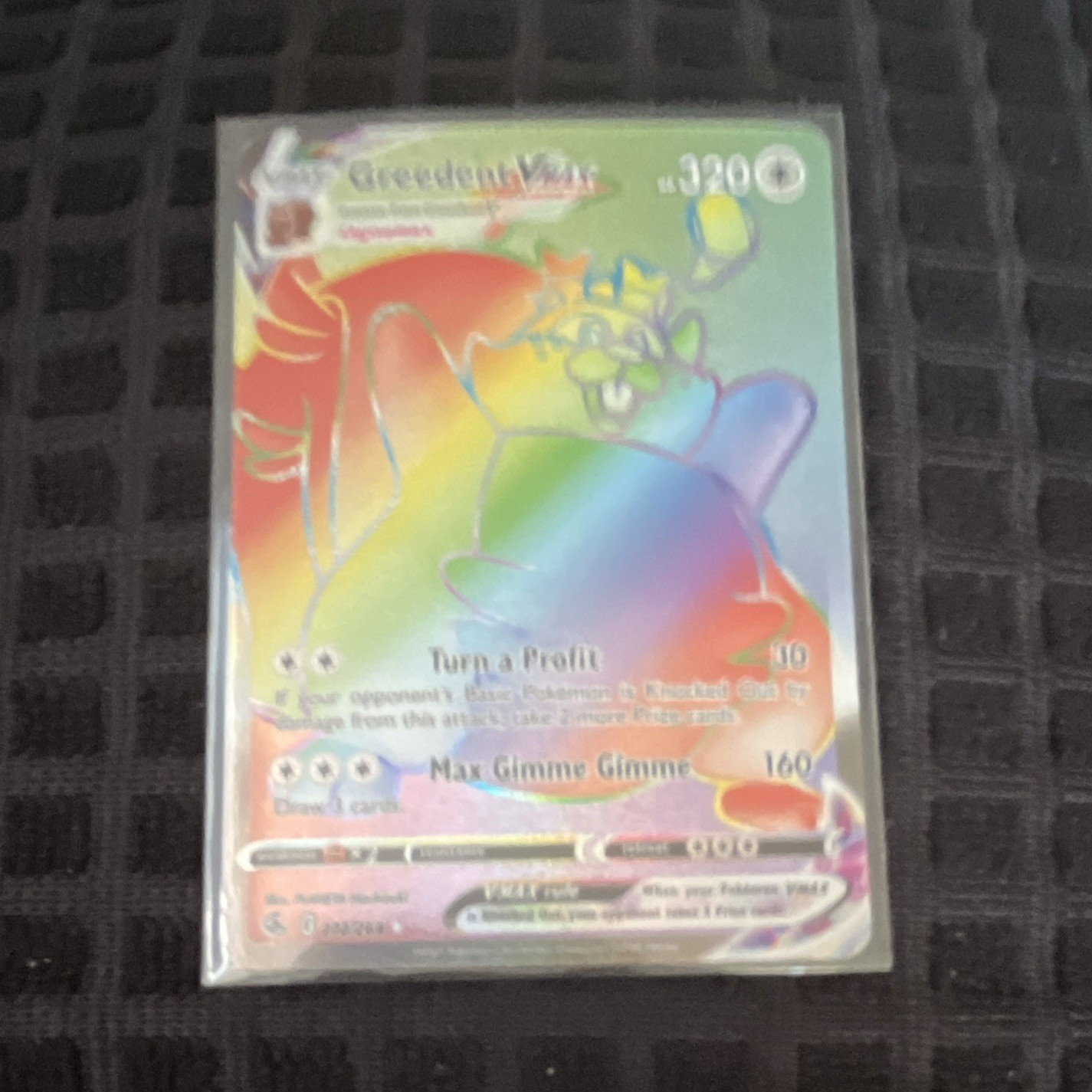 The Pokémon Company Greedent VMAX Full Art Holo 272/264 Fusion Strike SR