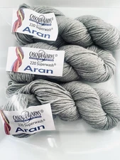 Cascade 220 Superwash Aran Yarn - Lot of 3 Hanks
