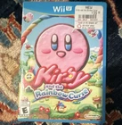 Nintendo Kirby and the Rainbow Curse Wii U 2015 E NTSC-U/C Disc Case Manual
