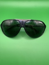 Vintage Carrera Polarized Aviator Sunglasses Black Frame Black Lenses RA 64 o 11