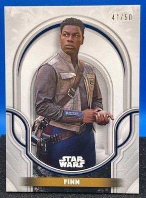 2025 Topps Smugglers Outpost Galactic Antiquities #GA-33 Finn Blue Foil # 41 /50